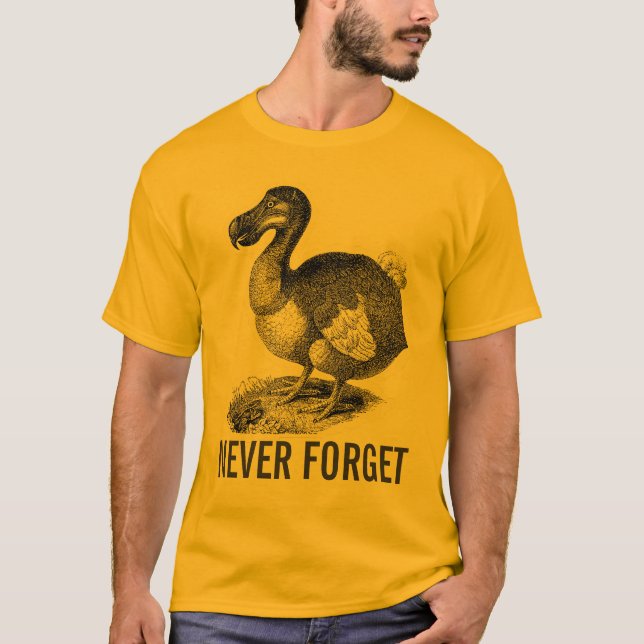 Dodo-Vogel vergessen nie Shirt (Vorderseite)