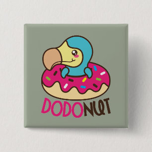 Dodonut Do Bird Donut Button