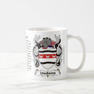 Dodson Familien-Wappen Tasse