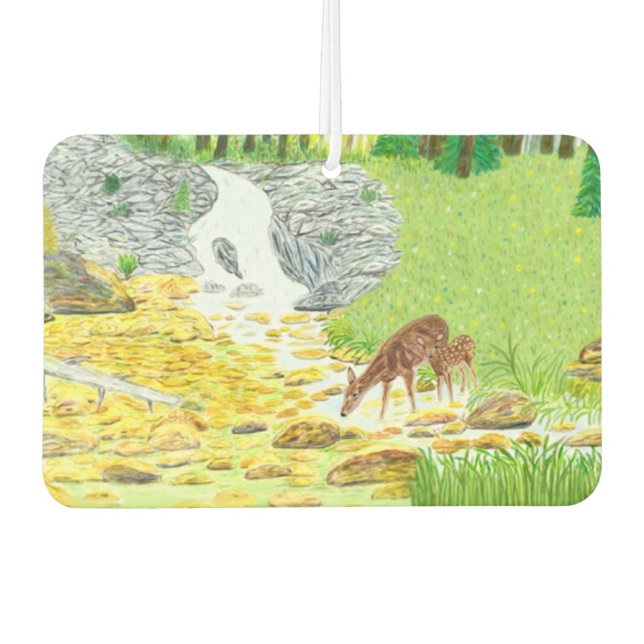 Doe and Fawn Air Freshener Autolufterfrischer (Vorderseite)