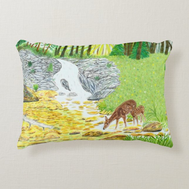 Doe and Fawn Dekokissen (Vorderseite)