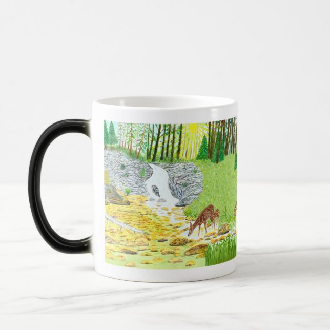 Doe and Fawn Morphing Tasse (Links)