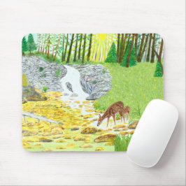 Doe and Fawn Mousepad