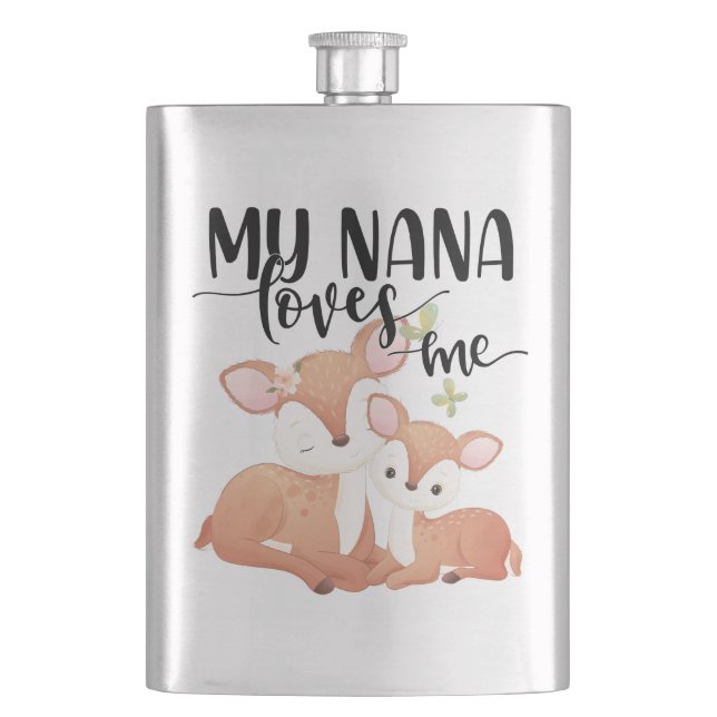 Doe and Fawn My Nana Lieben Flachmann (Vorderseite)