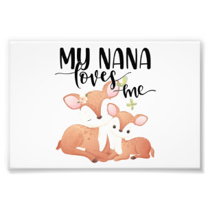 Doe and Fawn My Nana Lieben Fotodruck