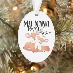 Doe and Fawn My Nana Lieben Ornament