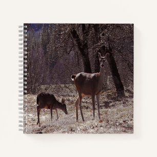 Doe and fawn... notizbuch