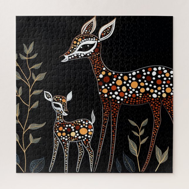 Doe and Fawn Puzzle (Vertikal)
