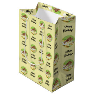 Doe and Fawn Yellow Mittlere Geschenktüte
