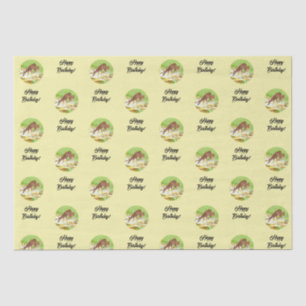 Doe and Fawn Yellow Seidenpapier