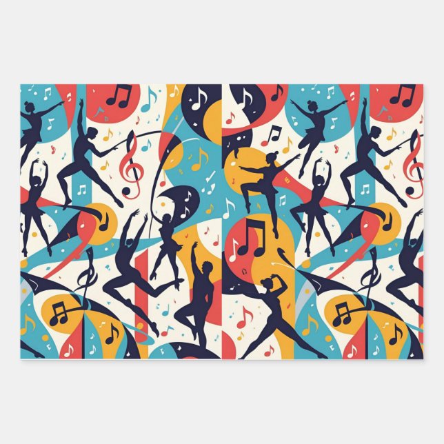 Doe de ZiggZagg - Cadeaupapier Geschenkpapier Set (Vorderseite)