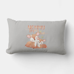 Doe Deer and Fawn Mommy Lieben Lendenkissen