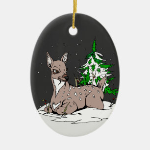 Doe - keramikornament