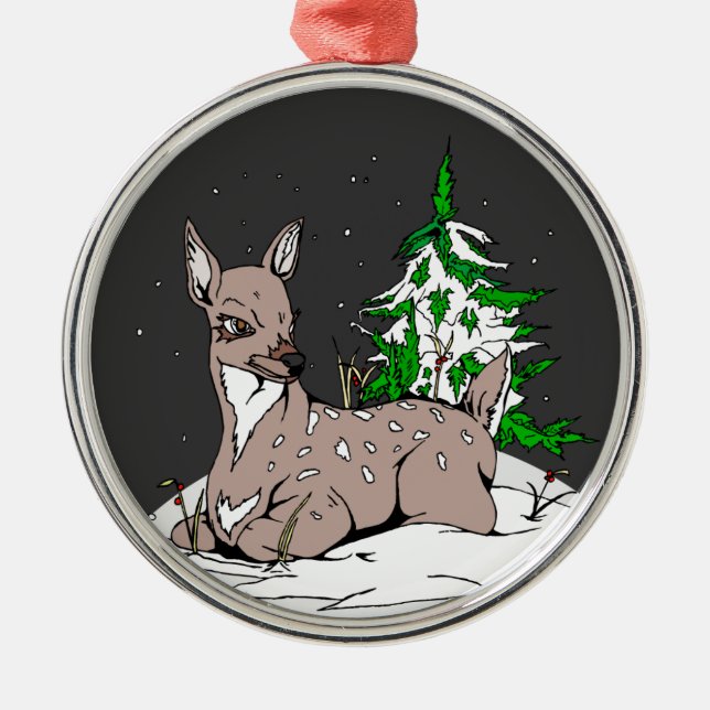 Doe - ornament aus metall (Vorne)