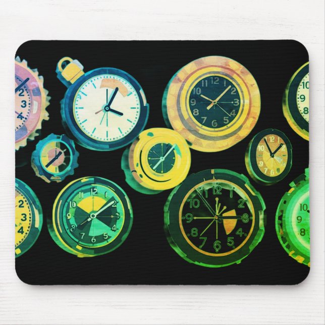 Does Anyone Really Know What Time It Is Mousepad (Vorne)