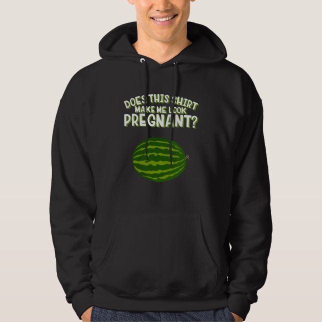 Does This Make Me Look Pregnant Apparel Pregnancy Hoodie (Vorderseite)