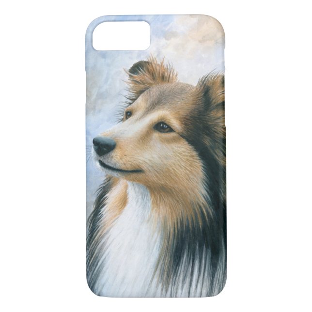 Dog 122 Sheltie Collie Case für iPhone 7 (Rückseite)