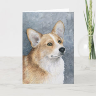 Dog 89 Corgi Grußkarte Karte