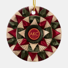 Dog Agility Custom MACH Ribbon Weihnachten Keramik Ornament