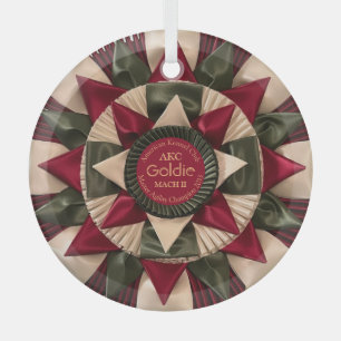 Dog Agility Custom MACH Ribbon Weihnachten Ornament Aus Glas