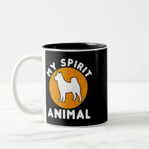 Dog Akita My Spirit Animal American Akita Inu Zweifarbige Tasse