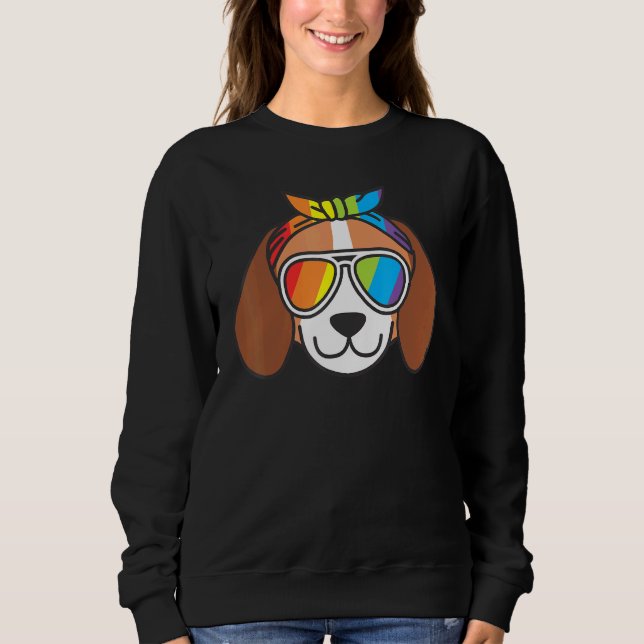 Dog  Ally Rainbow LGBTQ Community Pride Gender Sup Sweatshirt (Vorderseite)