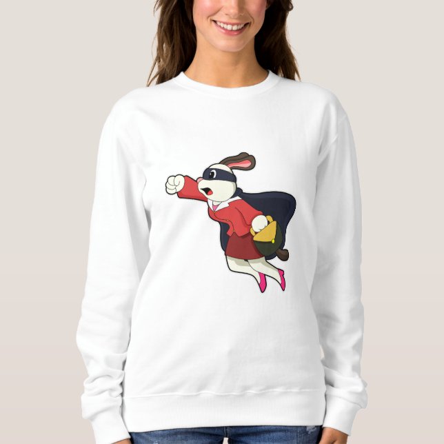 Dog als Generalsekretär Superhero Sweatshirt (Vorderseite)
