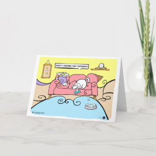 Dog and Snail Pizza Delivery Funny Card Karte