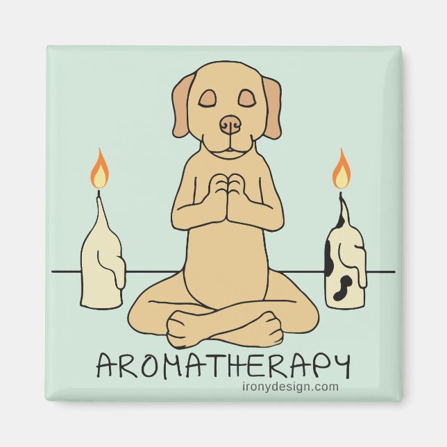 Dog Aromatherapie Medizin Witziger Cartoon Magnet (Vorne)