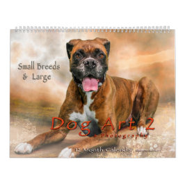 DOG ART CALENDAR #2 Large & Small Breeds Kalender