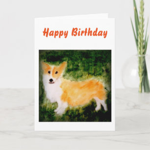 Dog Art Niedlich Corgi Karte