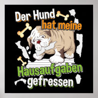 Dog Ate My Hausaufgaben - Deutsches Zitat lernen