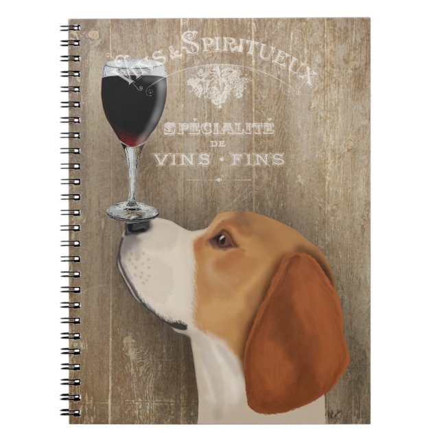 Dog Au Vin Beagle Notizblock (Vorderseite)