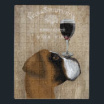 Dog Au Vin Boxer Puzzle<br><div class="desc">Hund Au Vin Boxer von Fabfunky. Ein Boxer mit Wein. | 190952D</div>
