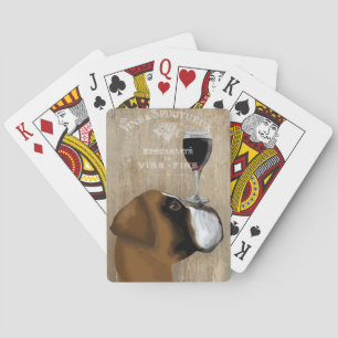 Dog Au Vin Boxer Spielkarten