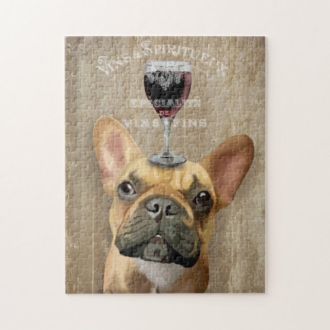 Dog Au Vin, French Bulldog Puzzle (Vertikal)