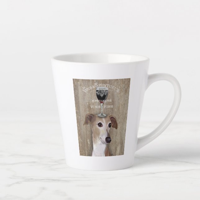 Dog Au Vin Greyhound Milchtasse (Rechts)