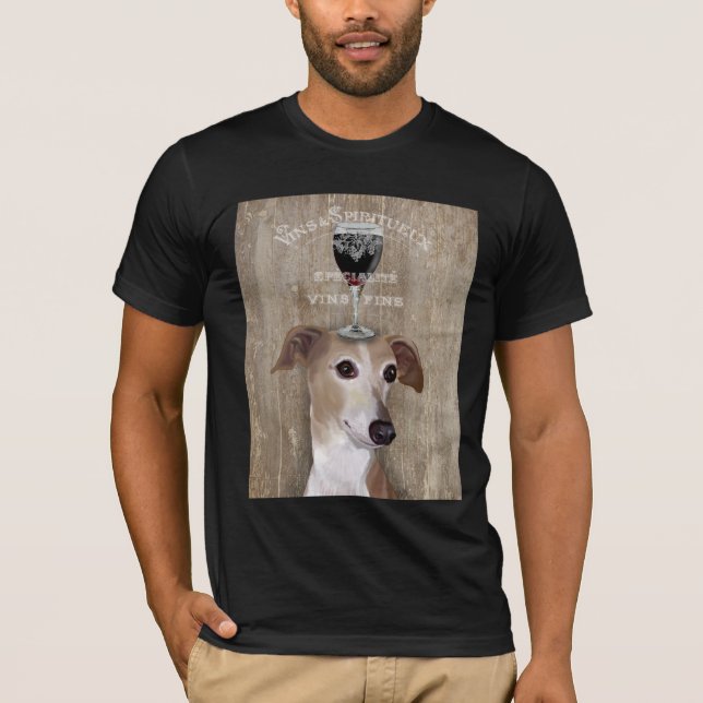 Dog Au Vin Greyhound T-Shirt (Vorderseite)