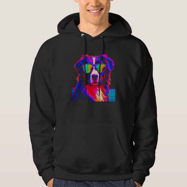 Dog Australian Shepherd Summer Hoodie (Vorderseite)