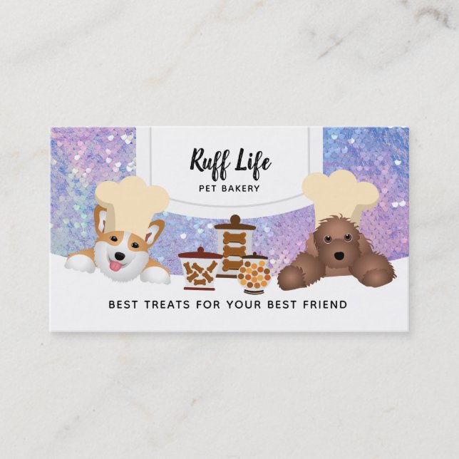 Dog Bakery Business Cards Visitenkarte (Vorderseite)