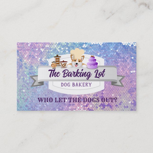 Dog Bakery Business Cards Visitenkarte (Vorderseite)
