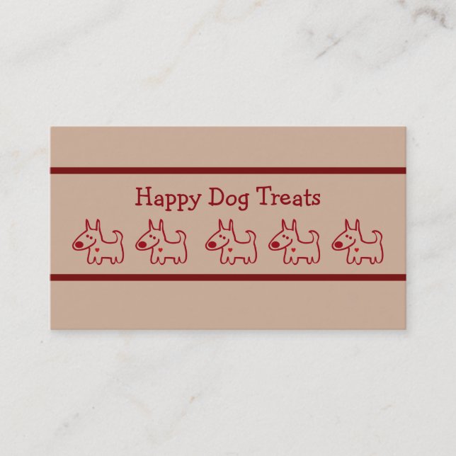 Dog Bakery Business Cards Visitenkarte (Vorderseite)