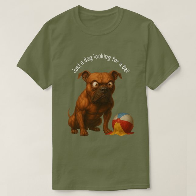 Dog Ball 01 T-Shirt (Design vorne)