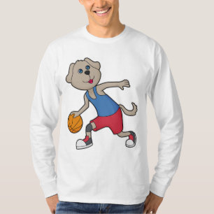 Dog Basketball-Spieler Basketball T-Shirt