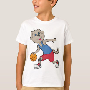 Dog Basketball-Spieler Basketball T-Shirt