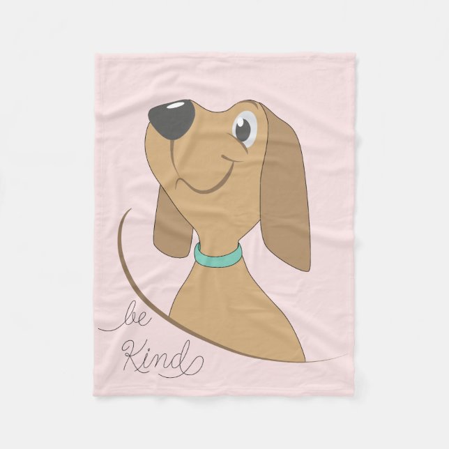 Dog-be Kind Fleece Blanket (Vorderseite)