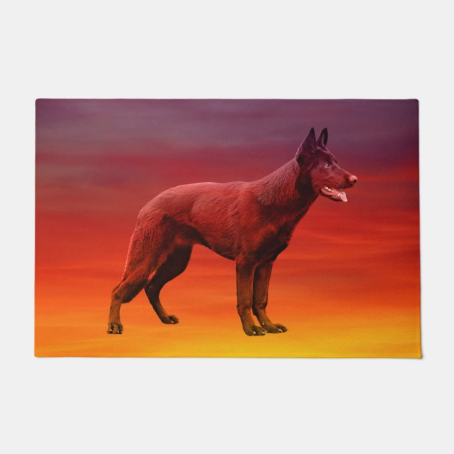 Dog Beach Portrait Fußmatte (Vorderseite)