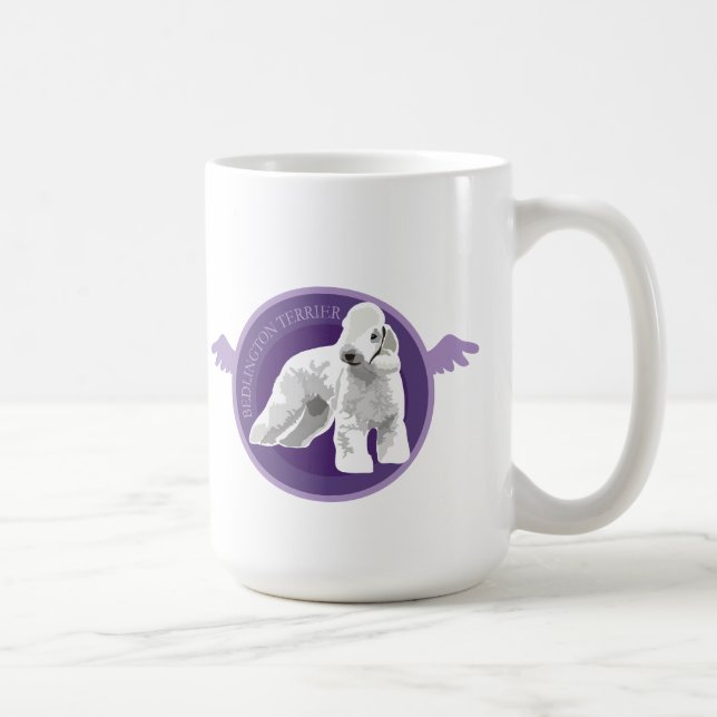 Dog bedlington Terrier Kaffeetasse (Rechts)