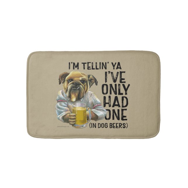 Dog Beers Bath Mat Badematte (Vorderseite)