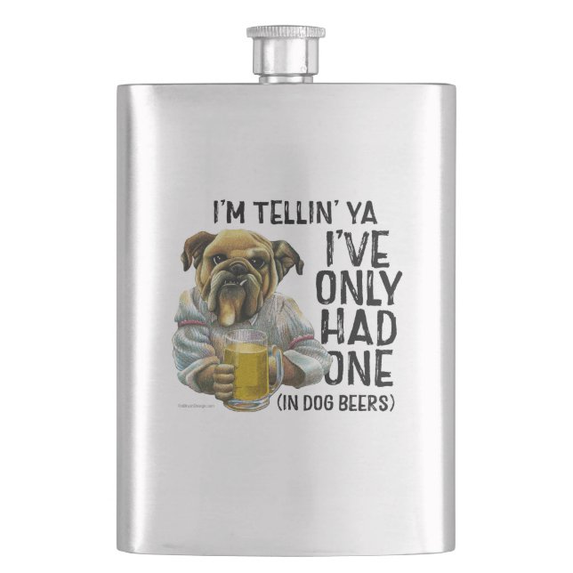Dog Beers Flask Flachmann (Vorderseite)